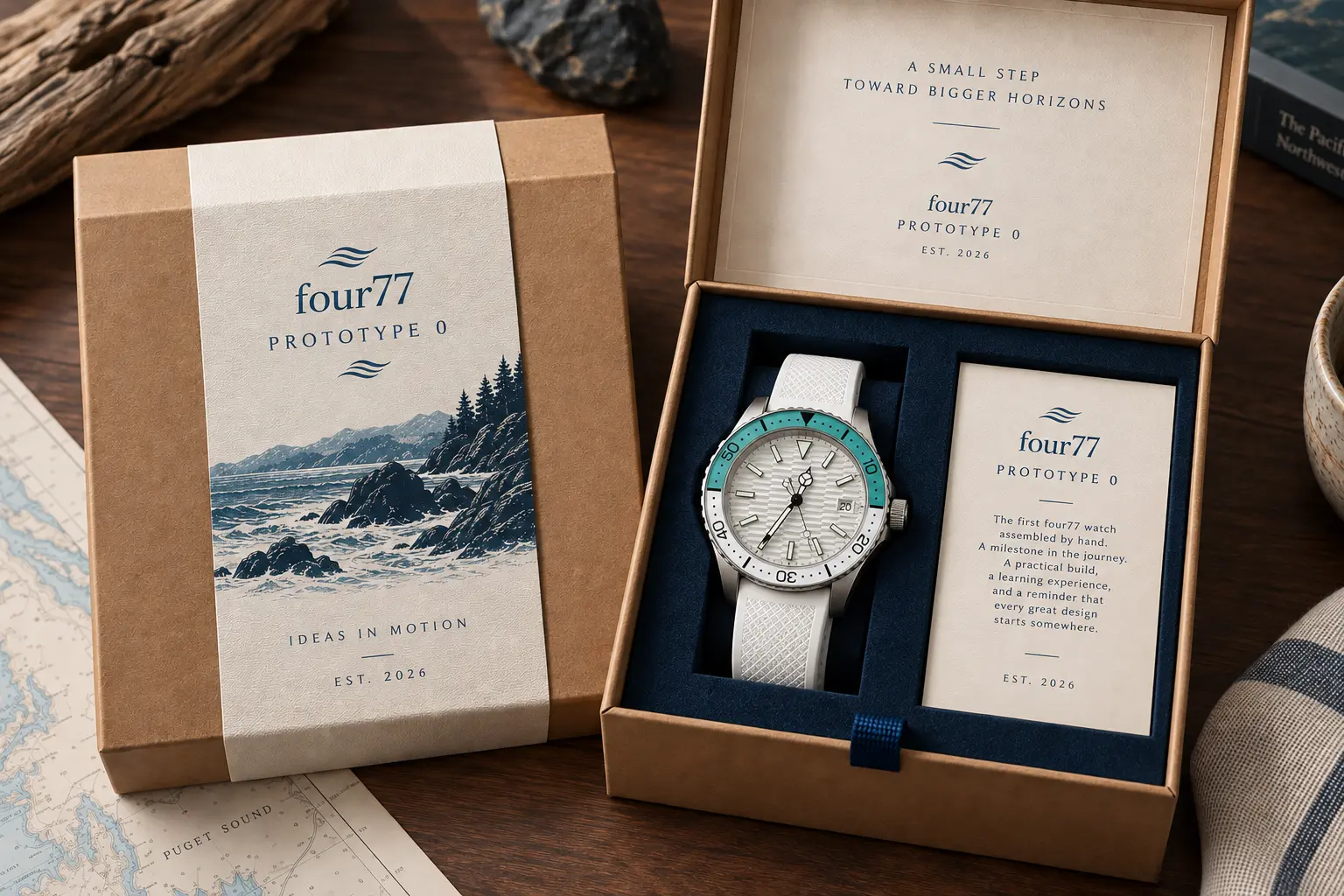 Sea Level watch and presentation box