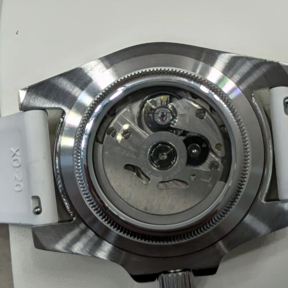 Sea Level display caseback revealing the NH35 automatic movement